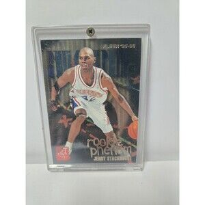 1995-96 Fleer Basketball Jerry Stackhouse Rookie Phenom #7 Philadelphia 76ers